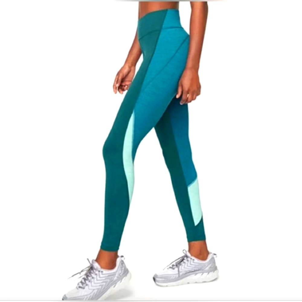 Outdoor Voices TechSweat 7/8 Zoom Leggings in Neptune/Gulf/Polar - Size L